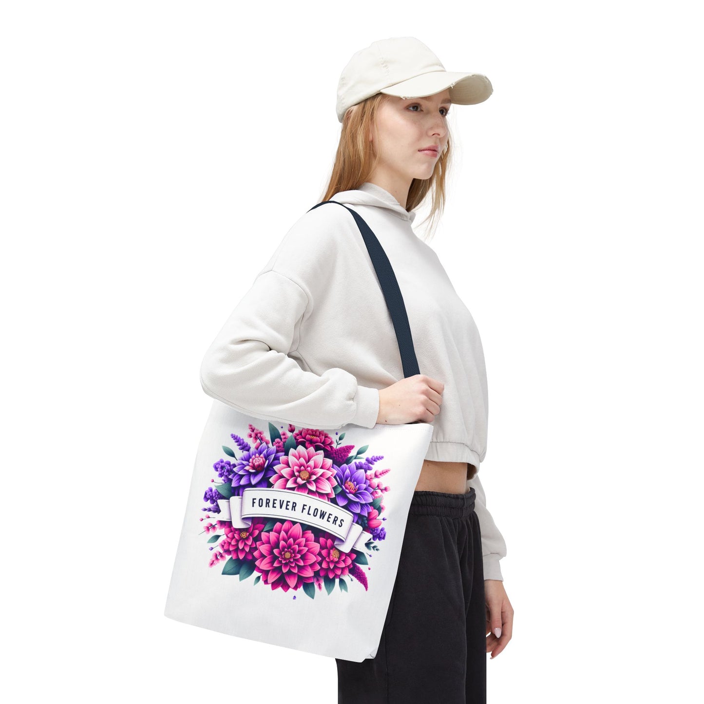 Tote Bag Medium, Lavender Blush, Various Handle Colors