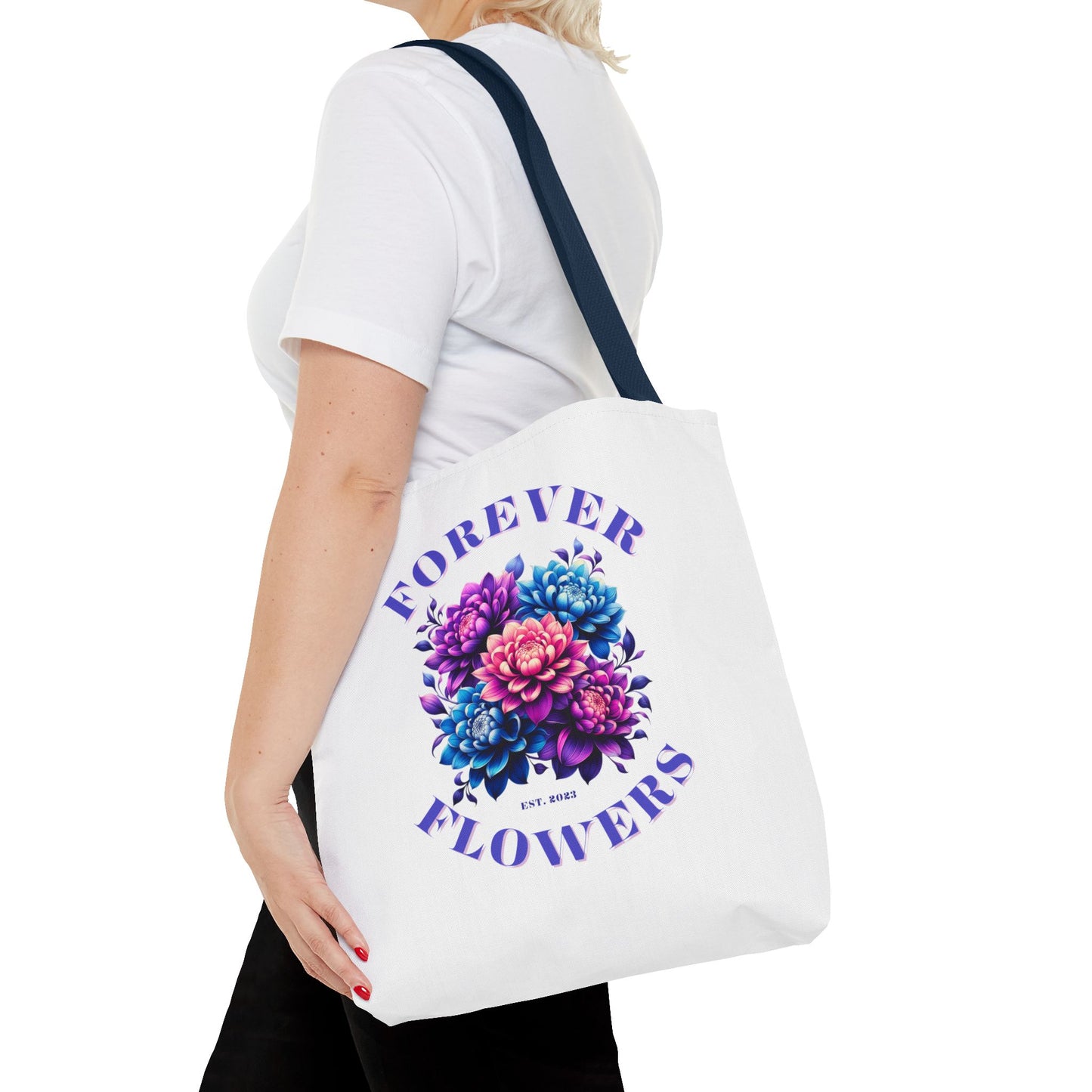 Tote Bag Medium, Celestial Bloom, Various Handle Colors