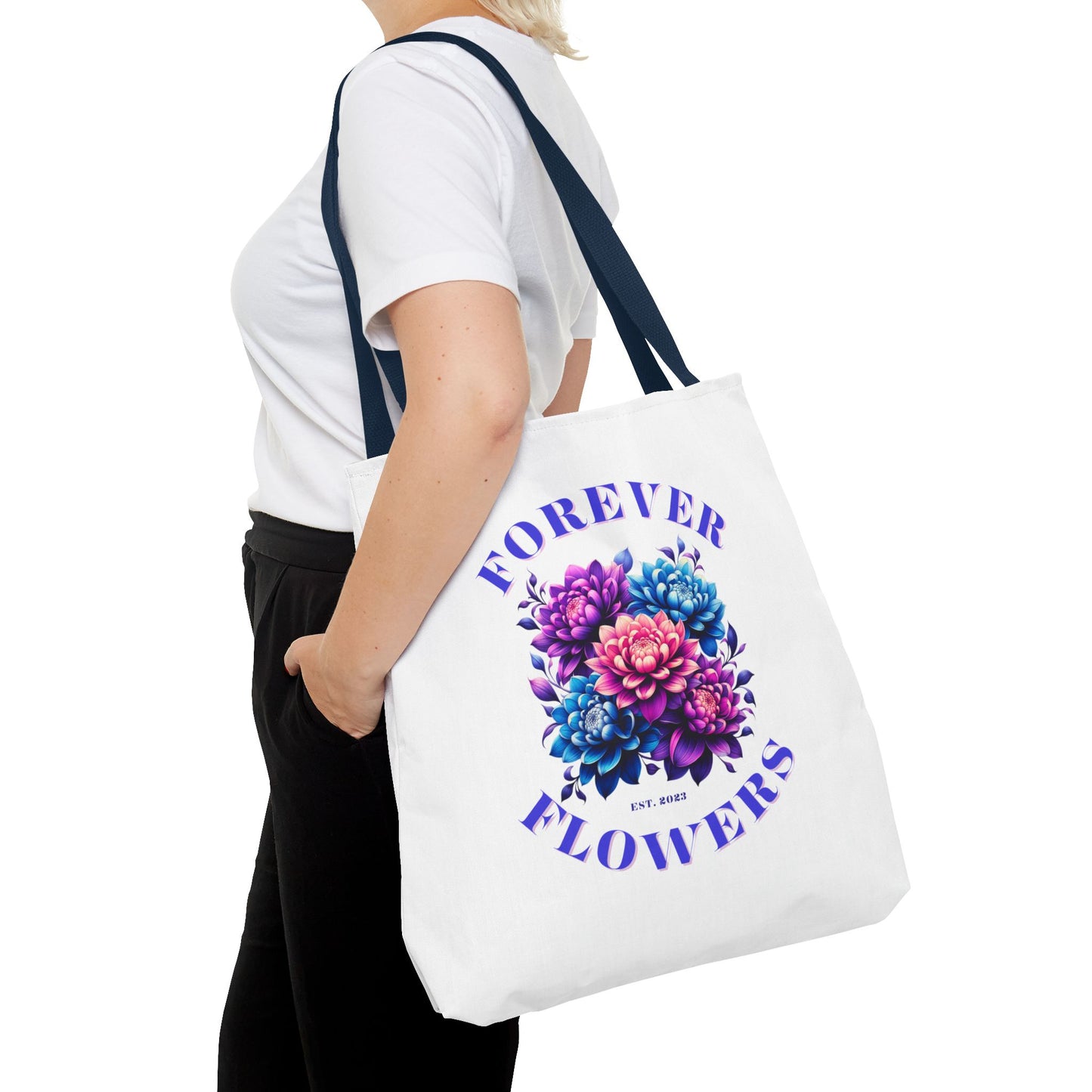 Tote Bag Large, Celestial Bloom, Various Handle Colors
