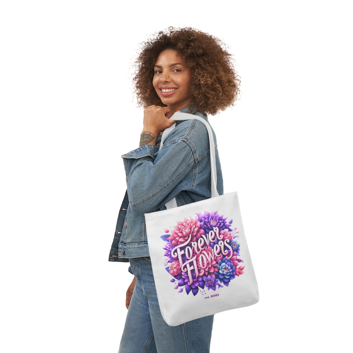 Tote Bag Medium, Enchanted, Various Handle Colors