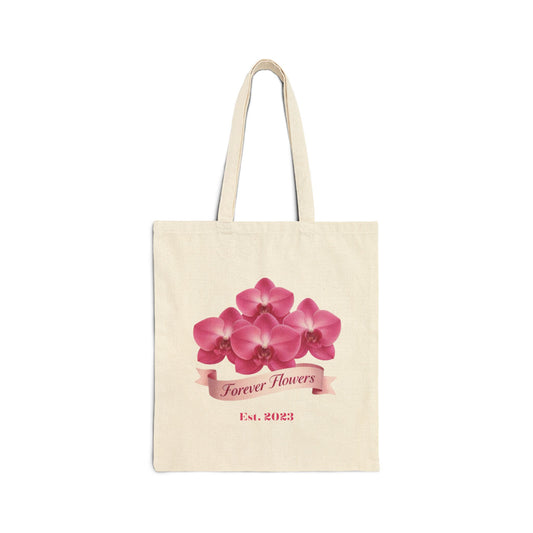Lots of Joy Cotton Tote Bag | Orchids Collection Love Joy Gratitude