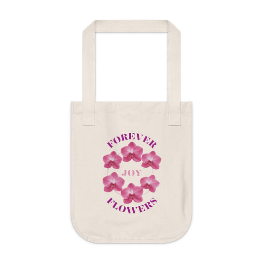 All Around Joy Organic Tote Bag | Orchid Collection Love Joy Gratitude