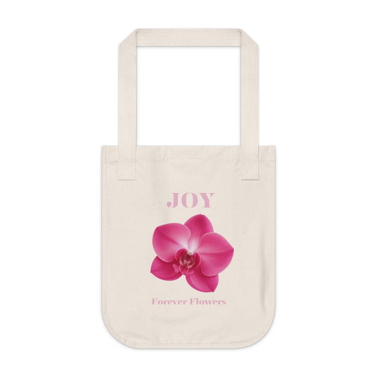 The Joy Organic Tote Bag | Orchid Collection Love Joy Gratitude