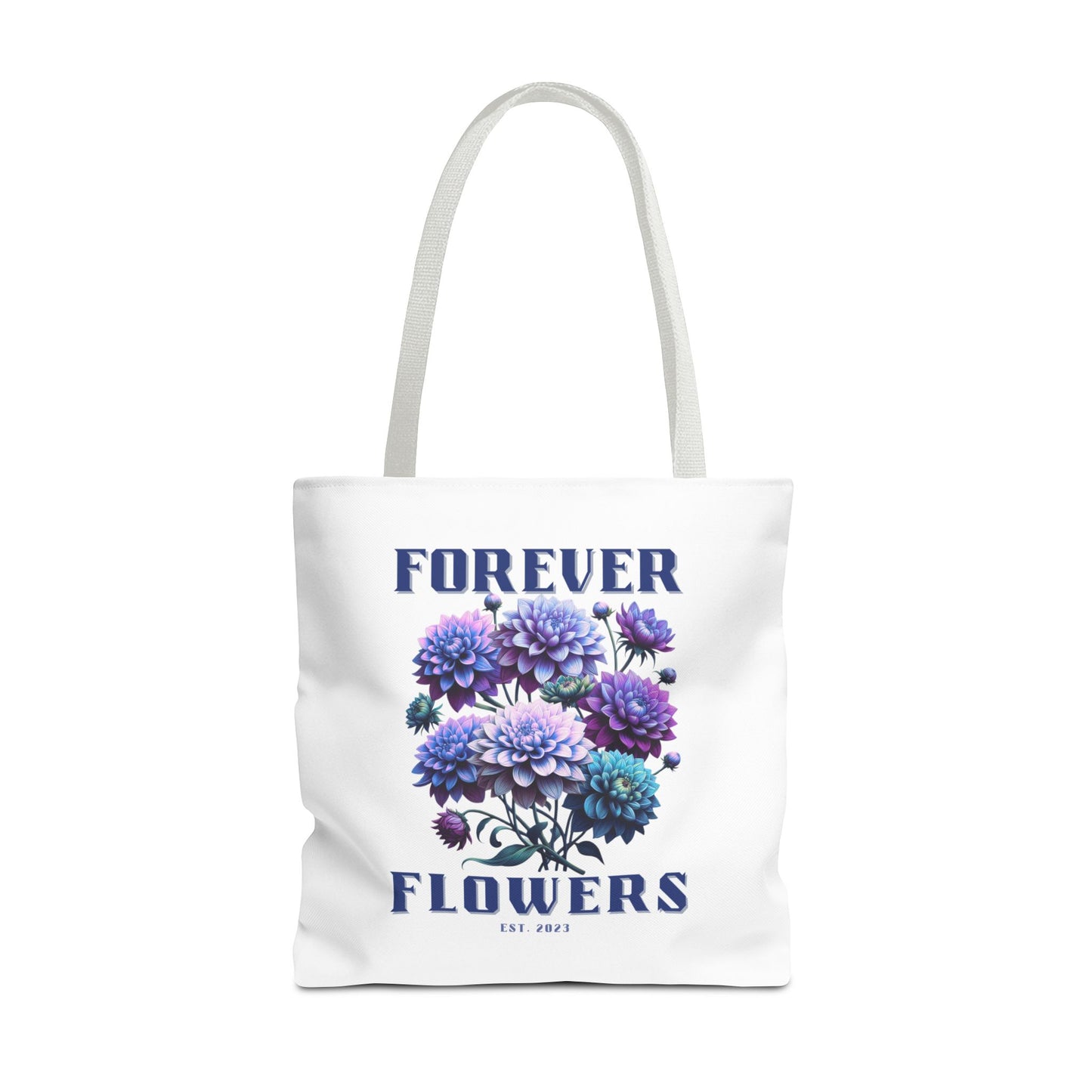 Tote Bag Large, Royal Bloom, Various Handle Colors