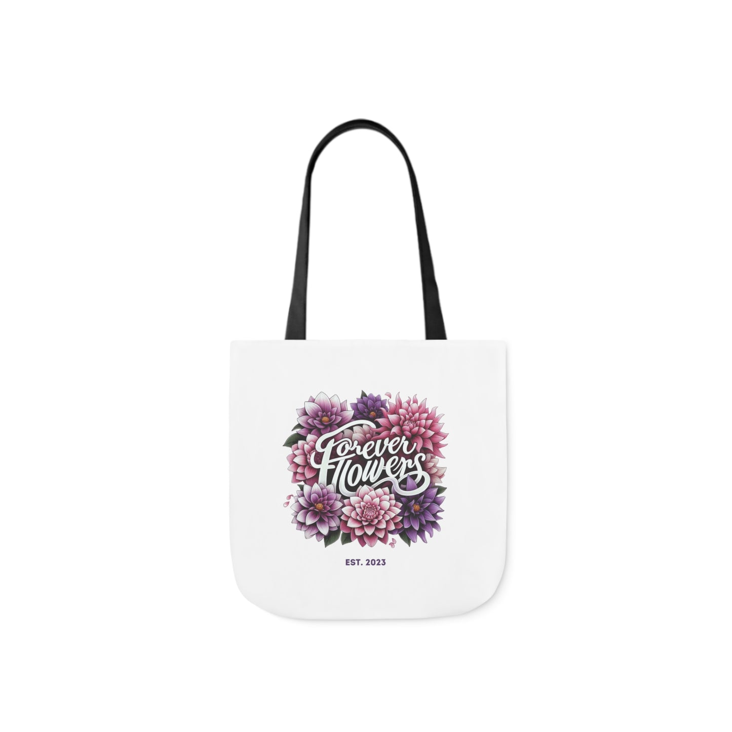 Tote Bag Small, Amethyst Petal, Various Handle Colors