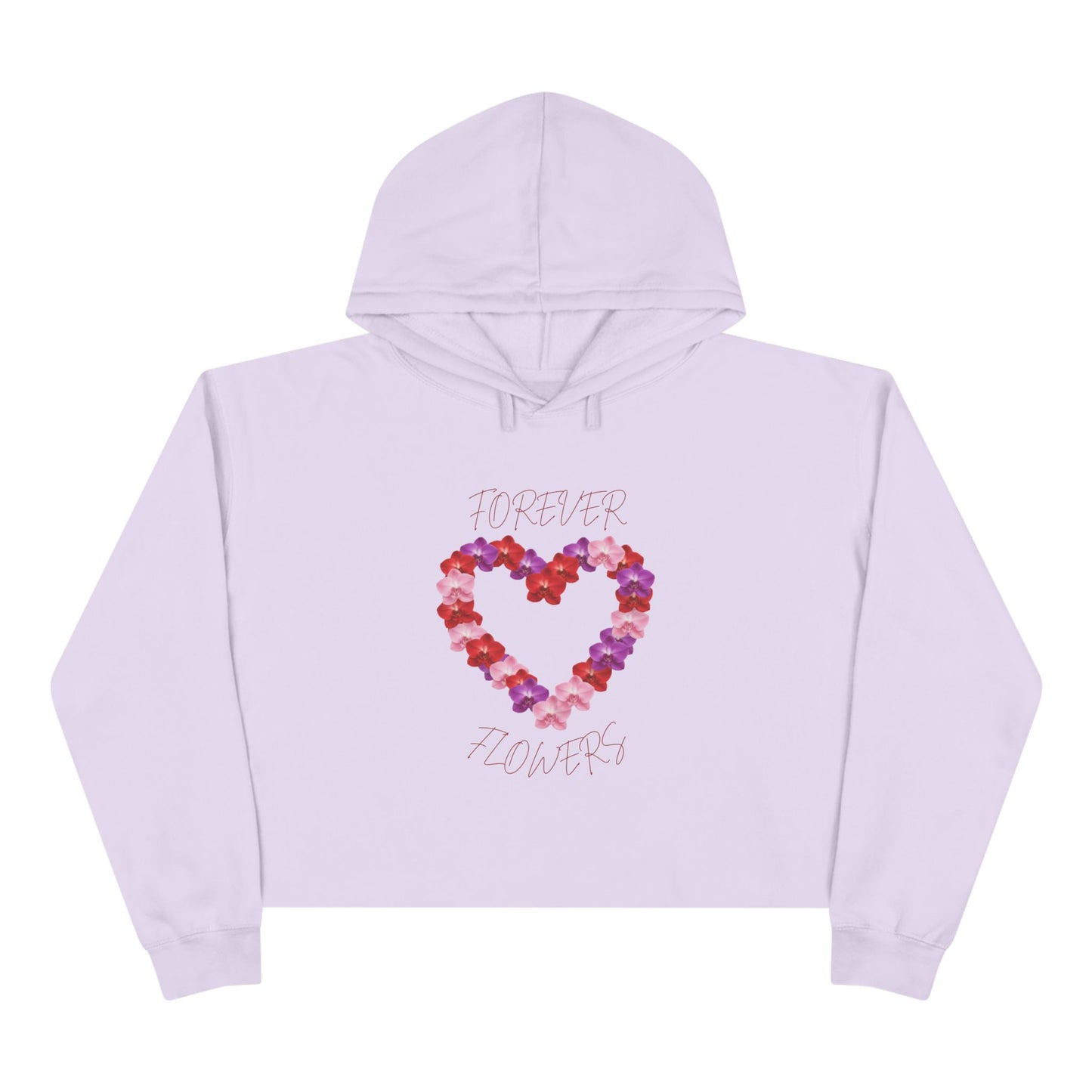 The Heart of All Things Cropped Hoodie | Orchid Collection Love Joy Gratitude