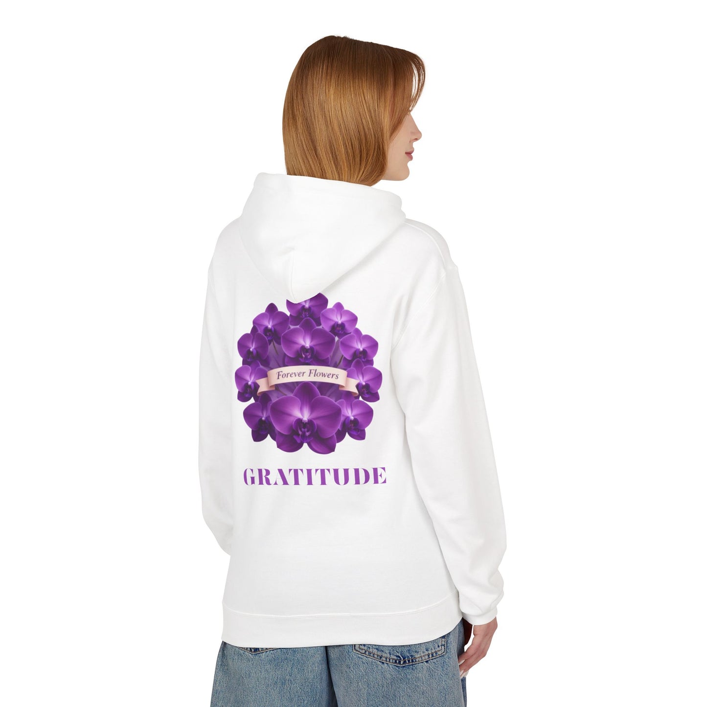 The Lots of Gratitude Hoodie | Orchid Collection Love Joy Gratitude
