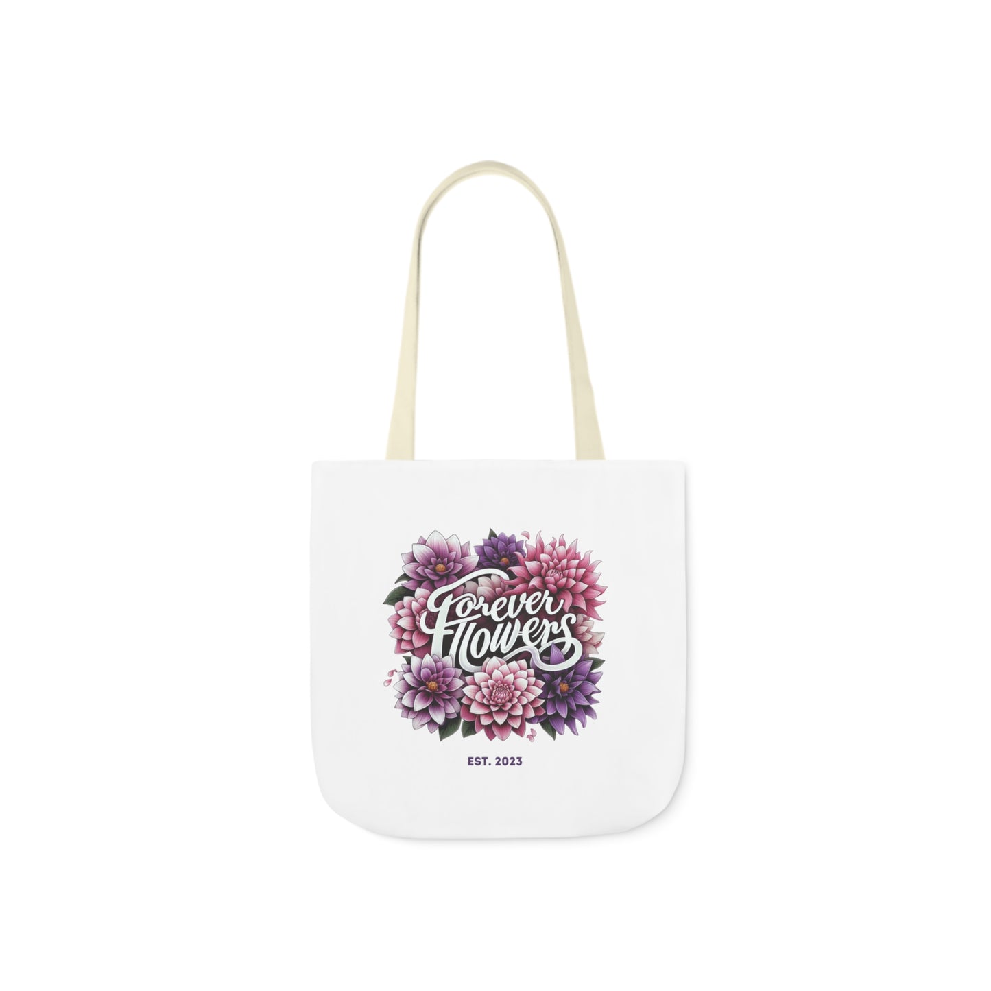 Tote Bag Small, Amethyst Petal, Various Handle Colors