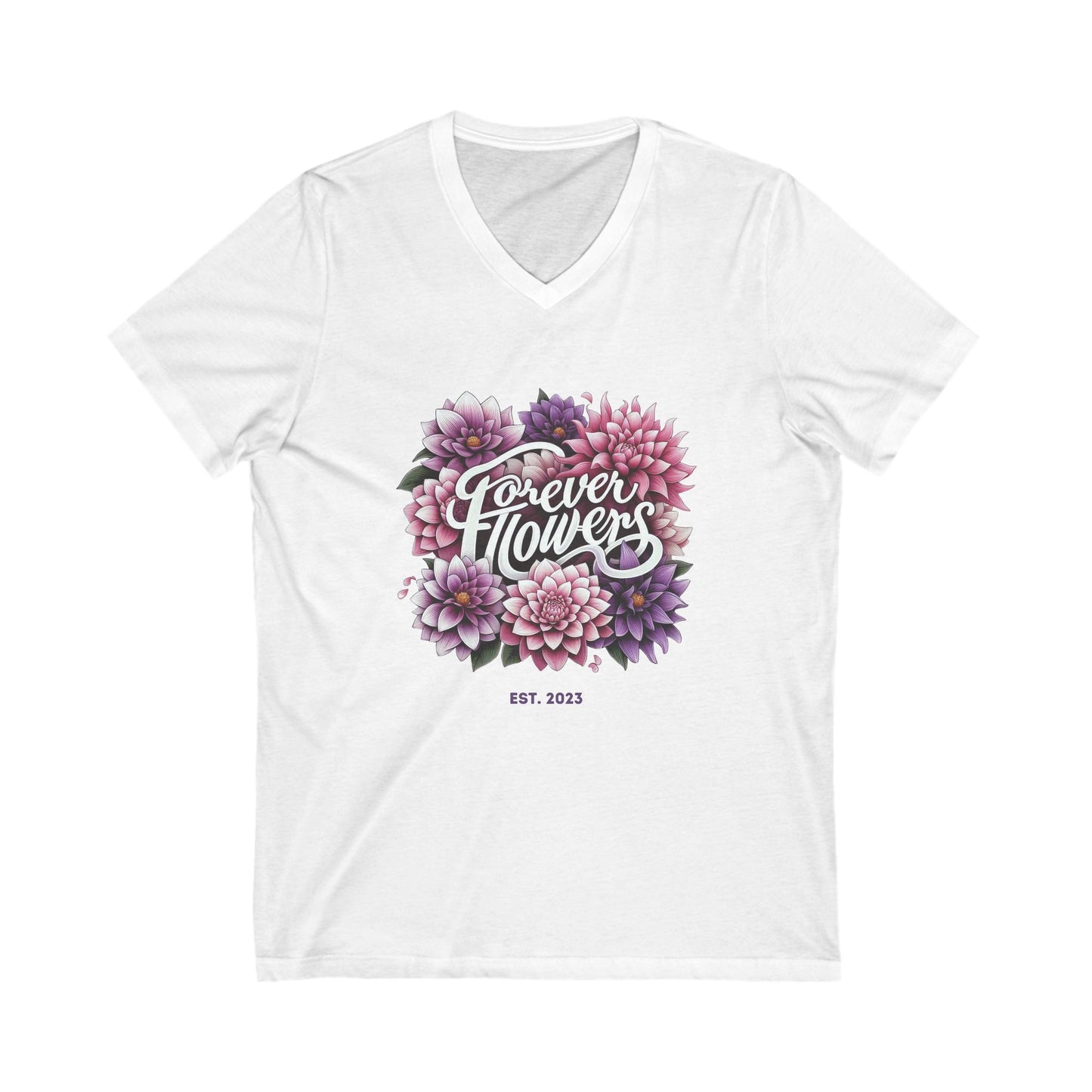 V-Neck Tee Amethyst Petal