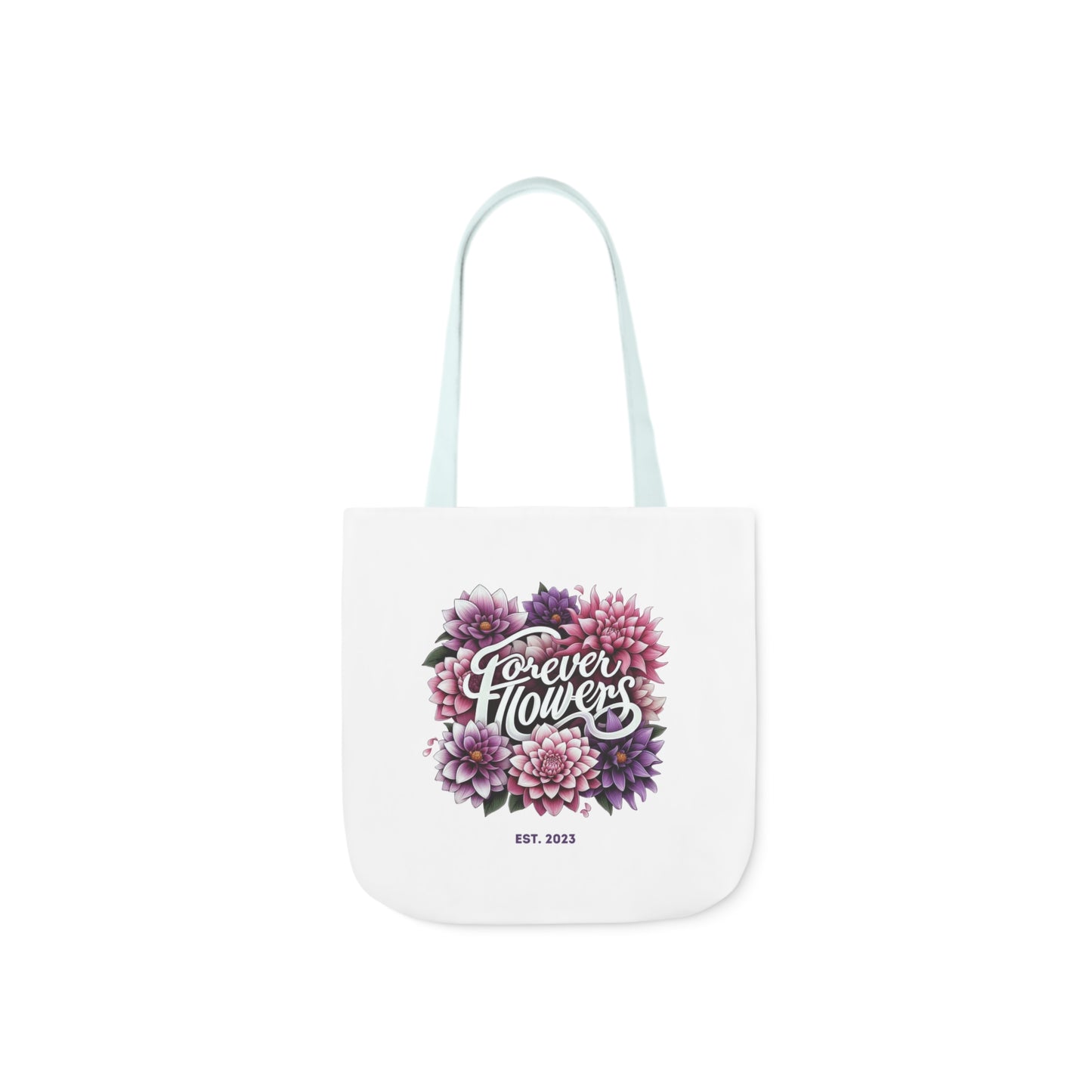 Tote Bag Small, Amethyst Petal, Various Handle Colors