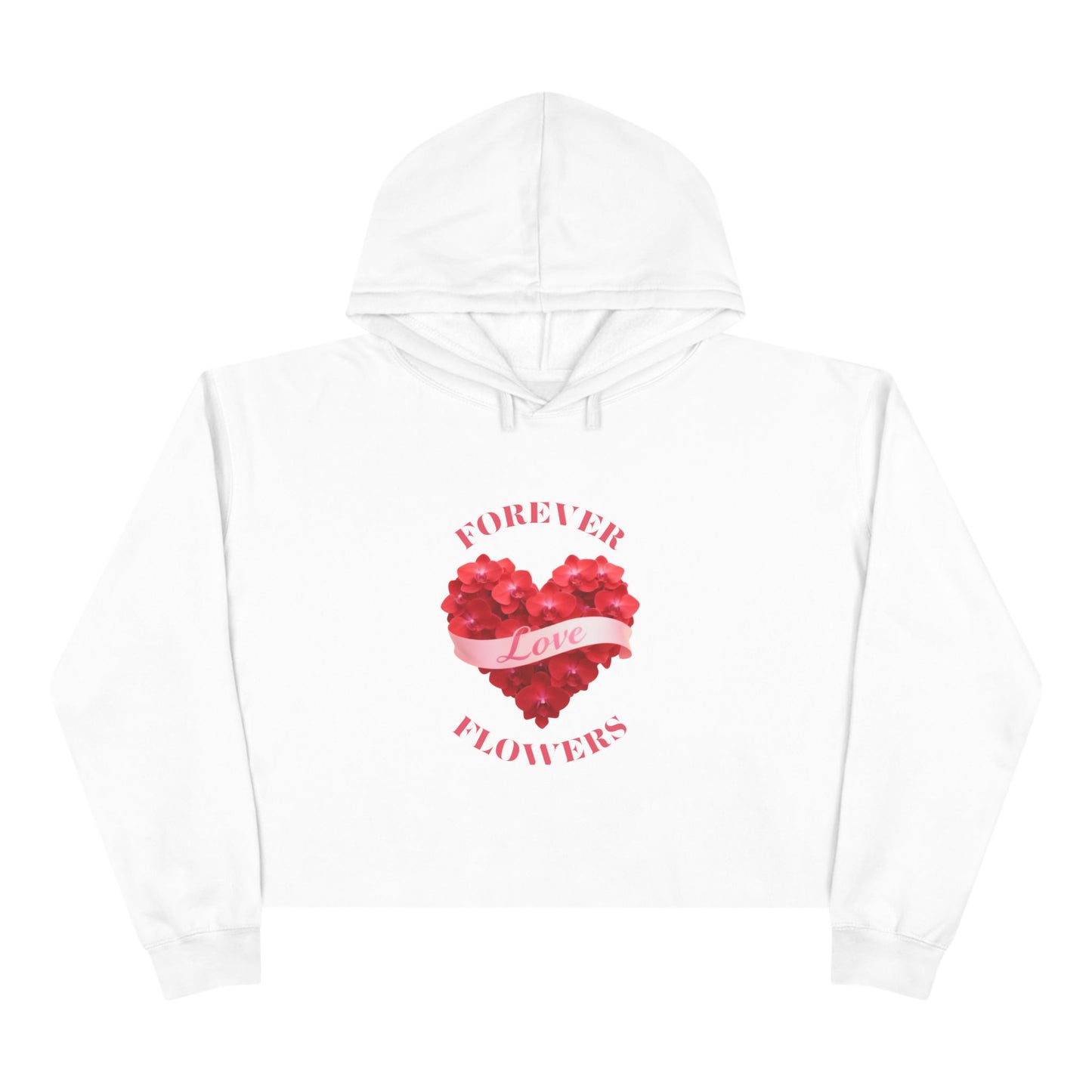 The Heart Full of Love Crop Hoodie | Orchid Collection Love Joy Gratitude