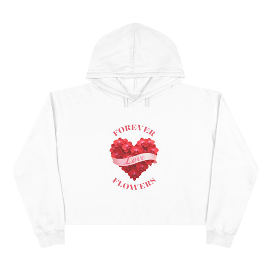 The Heart Full of Love Crop Hoodie | Orchid Collection Love Joy Gratitude